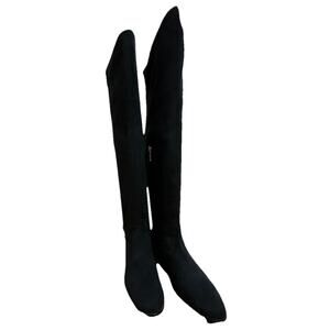 CALVIN KLEIN Rae *NEW* Women’s Knee High Tall Black Flat Suede Boots Size 7 1/2